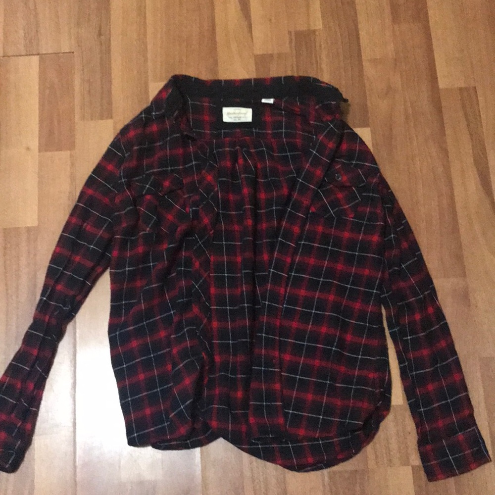 Red Plaid Cover-up